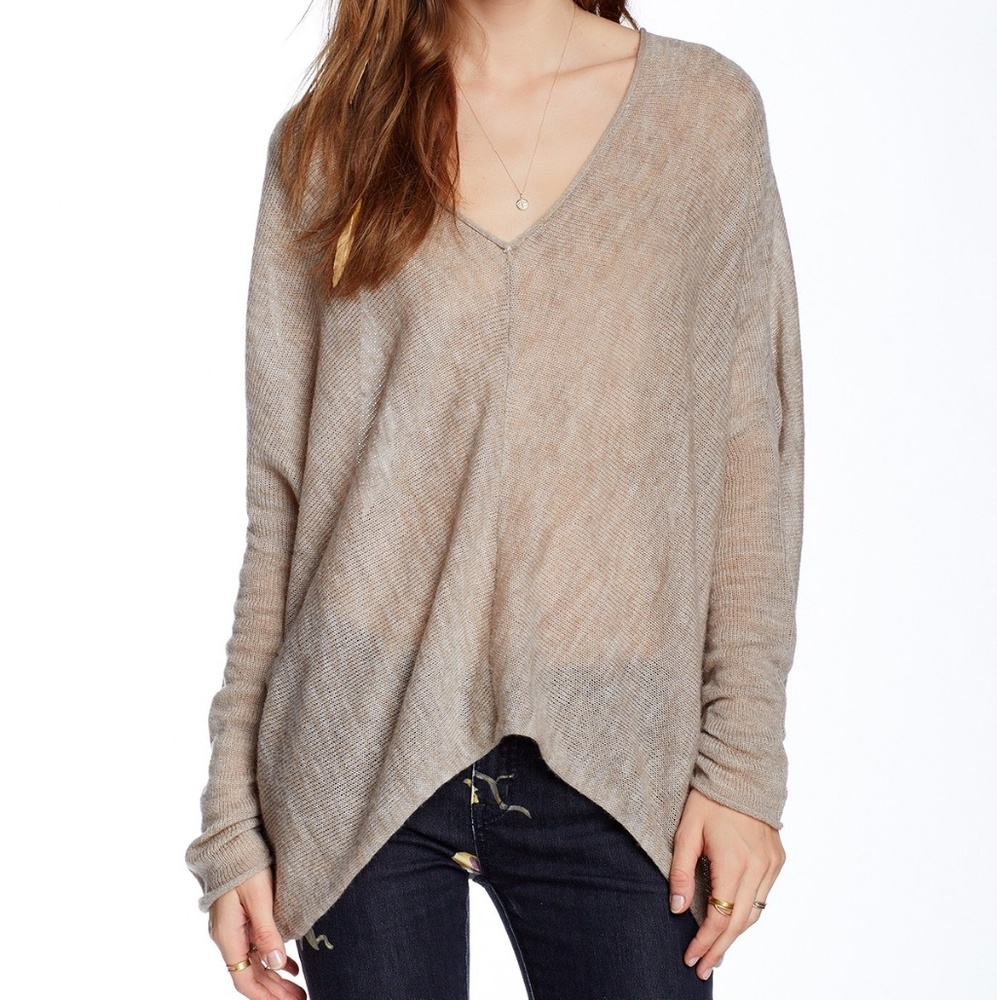 FREE PEOPLE SADIE WOOL BLEND V-NECK SWEATER - Picture 3 of 8